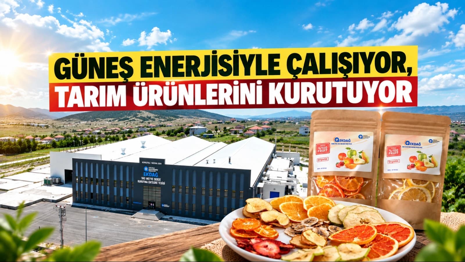 Güneş enerjisiyle çalışıyor, tarım ürünlerini kurutuyor