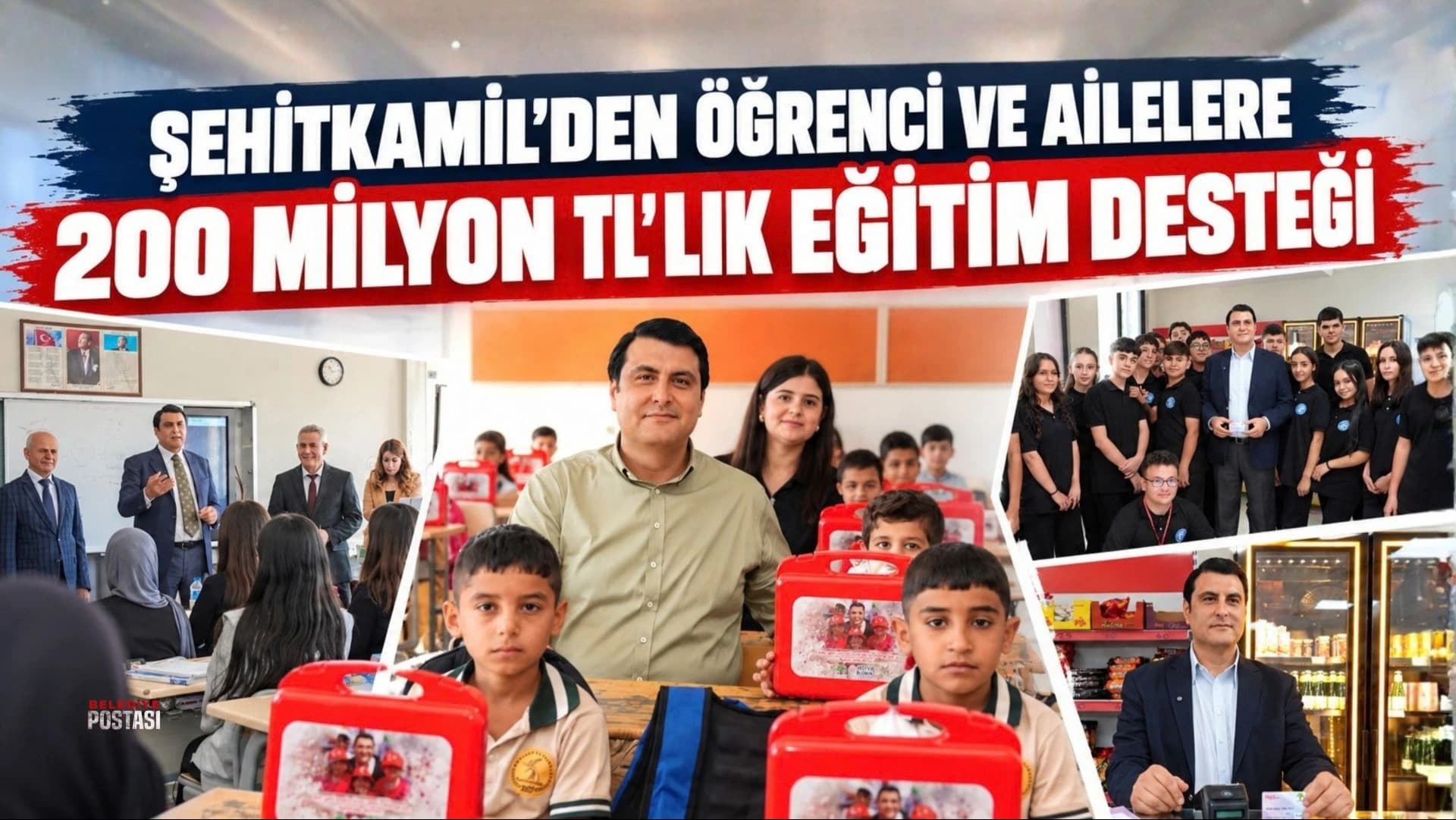 Şehitkamil’den öğrenci ve ailelere 200 milyon TL’lik eğitim desteği
